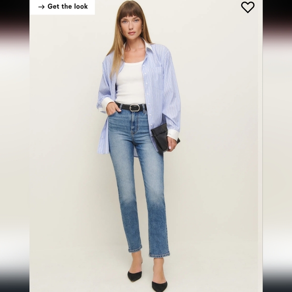 Reformation Ezra Super Stretch HighRise Straight Jeans | Size 27 | Like New - Picture 6 of 8